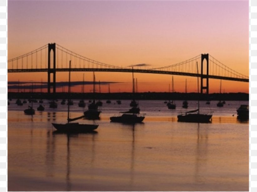 Tiverton Claiborne Pell Newport Bridge Road Newport Harbor, PNG, 1024x768px, Tiverton, Apartment, Bridge, Calm, Dawn Download Free