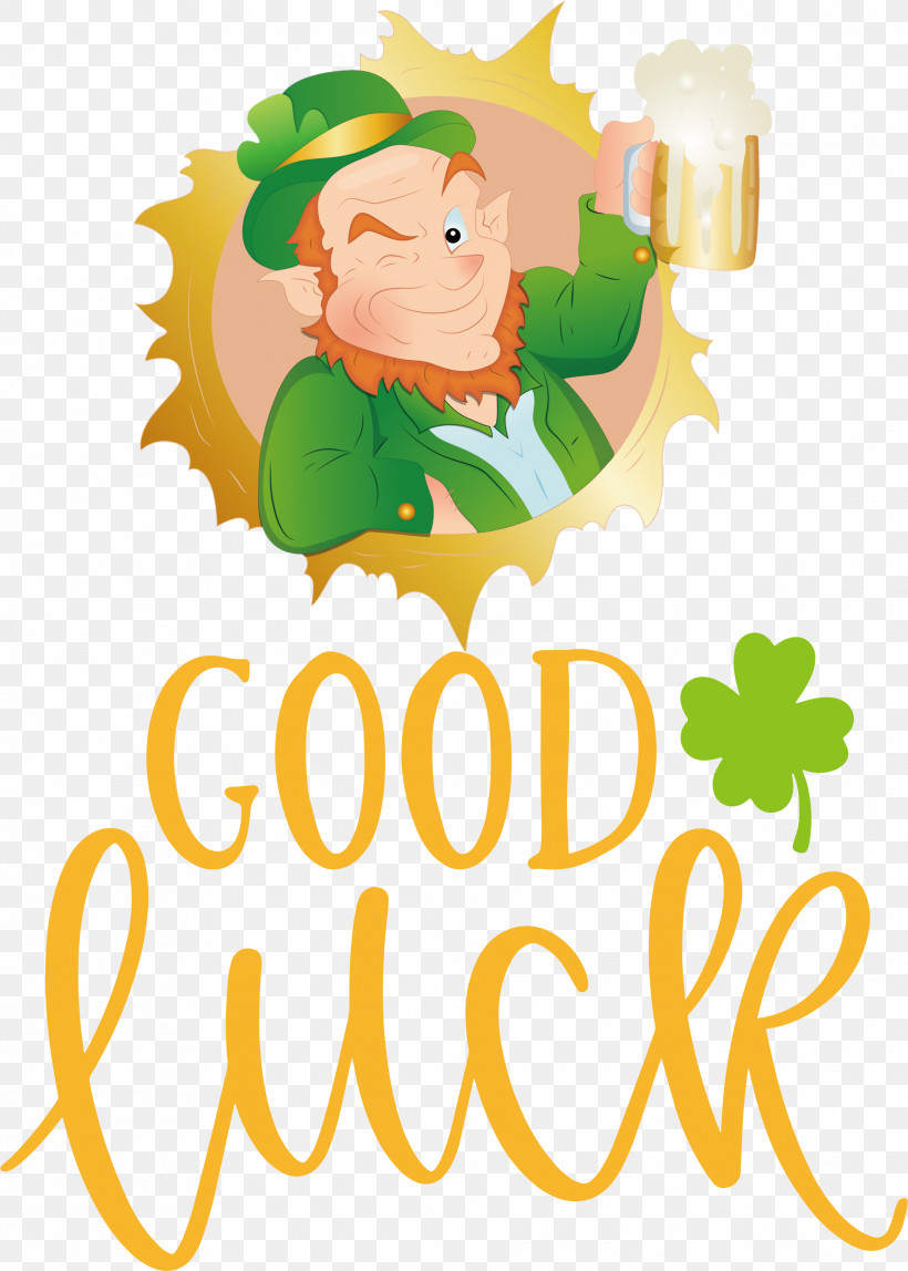 Saint Patrick Patricks Day Good Luck, PNG, 2229x3122px, Saint Patrick, Cartoon, Fourleaf Clover, Good Luck, Irish People Download Free
