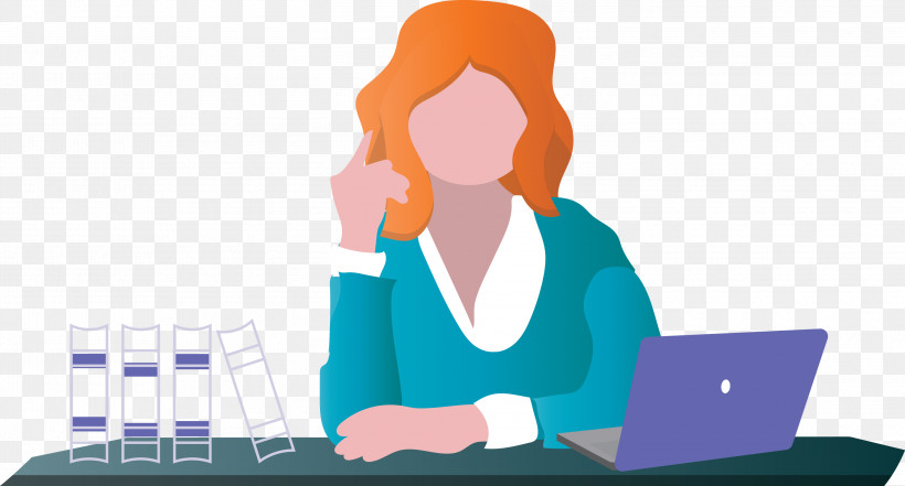 Working Woman Woman Working At Desk, PNG, 3000x1614px, Working Woman, Business, Business Consultant, Cartoon, Communication Download Free