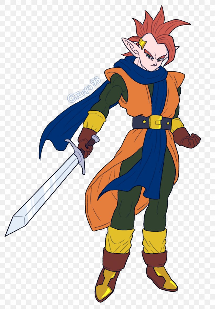 Goku Tapion Trunks Kaiō Dragon Ball, PNG, 1024x1469px, Goku, Cartoon, Character, Cold Weapon, Costume Download Free