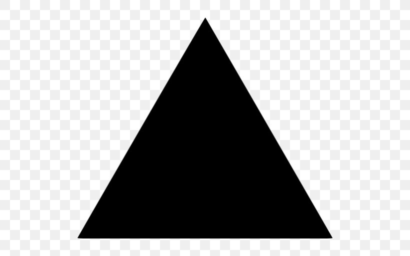 Triangle Shape, PNG, 512x512px, Triangle, Black, Black And White, Drawing, Equilateral Triangle Download Free