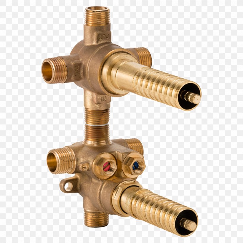 Brass Thermostatic Mixing Valve Shower Pressure-balanced Valve, PNG, 2000x2000px, Brass, American Standard Brands, American Standard Companies, Bathroom, Bathtub Download Free