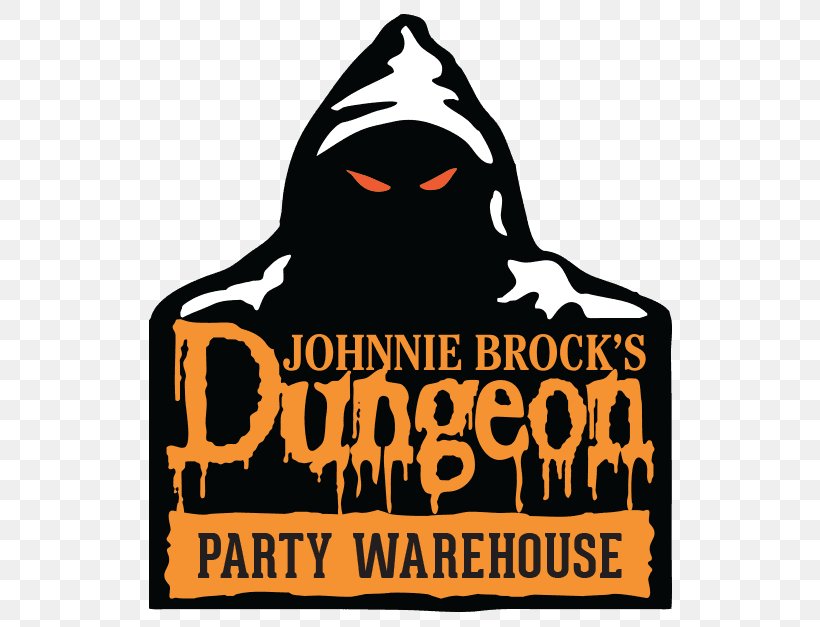 Johnnie Brock's Dungeon Costume Logo Johnnie Brock's Hallmark Shop Party, PNG, 654x627px, Costume, Brand, Clothing Accessories, Halloween, Label Download Free