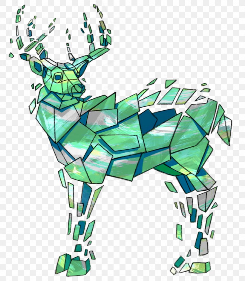 Reindeer, PNG, 896x1024px, Green, Animal Figure, Deer, Reindeer, Wildlife Download Free