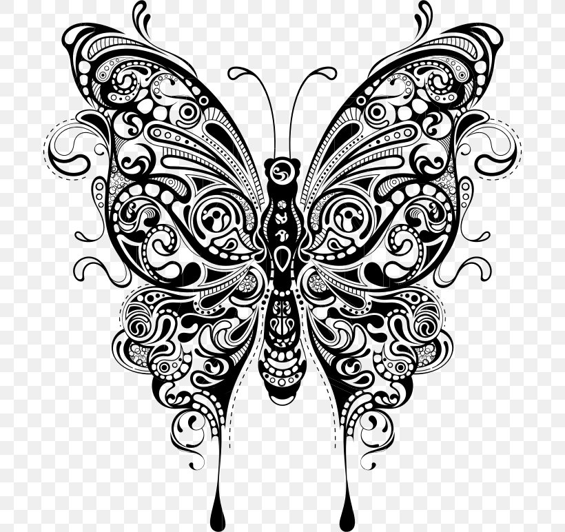 Rubber Stamp Butterfly Postage Stamps Craft Henna, PNG, 696x772px, Rubber Stamp, Art, Arthropod, Artwork, Black And White Download Free