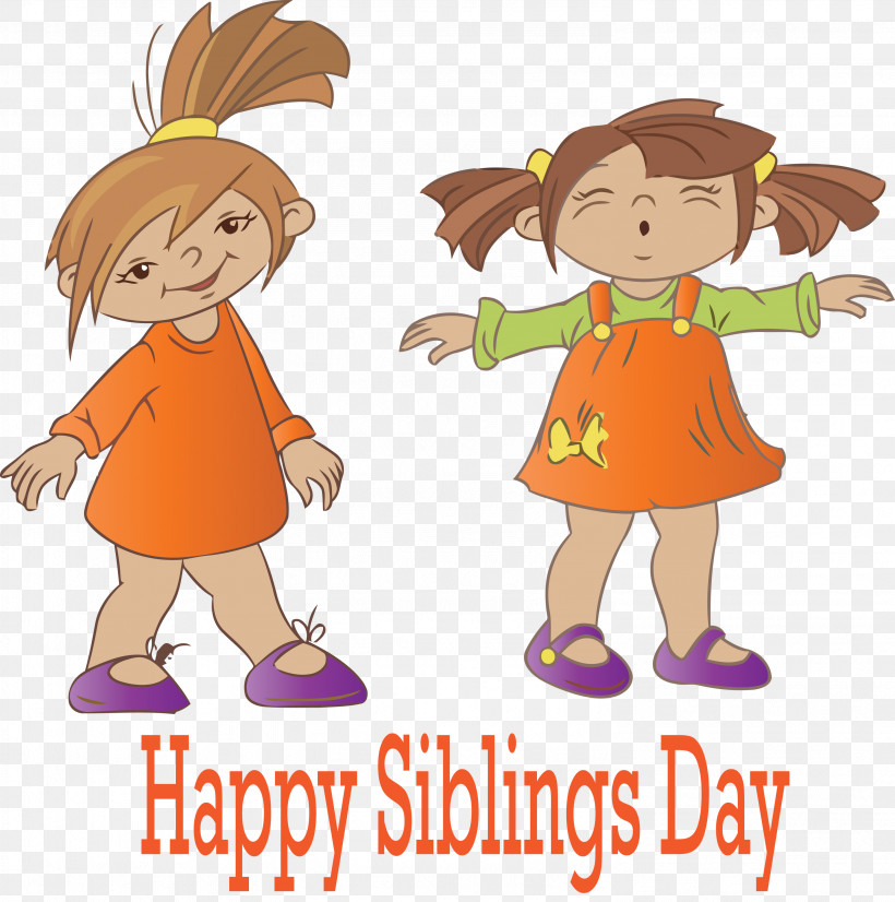 Siblings Day Happy Siblings Day National Siblings Day, PNG, 2978x3000px, Siblings Day, Cartoon, Child, Gesture, Happy Download Free