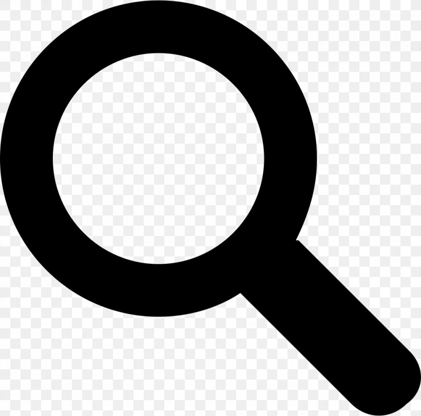 Download, PNG, 980x970px, Magnifying Glass, Black And White, Searching, Symbol Download Free