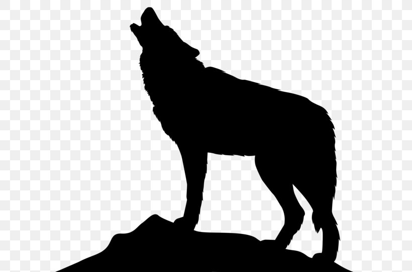 Gray Wolf Silhouette Clip Art, PNG, 600x543px, Gray Wolf, Art, Aullido, Black, Black And White Download Free