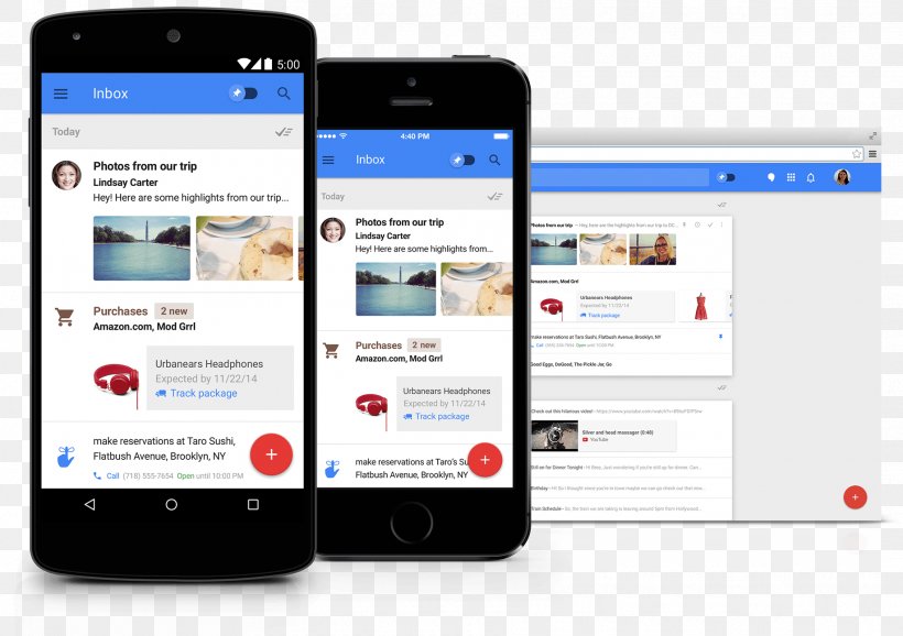 Inbox By Gmail Google I/O Email, PNG, 1836x1296px, Inbox By Gmail, Brand, Business, Communication, Communication Device Download Free