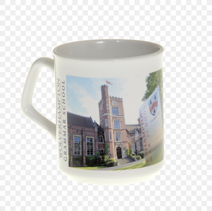 Coffee Cup Mug Wolverhampton Grammar School Porcelain, PNG, 2362x2362px, Coffee Cup, Cup, Drinkware, Grammar School, Logo Download Free
