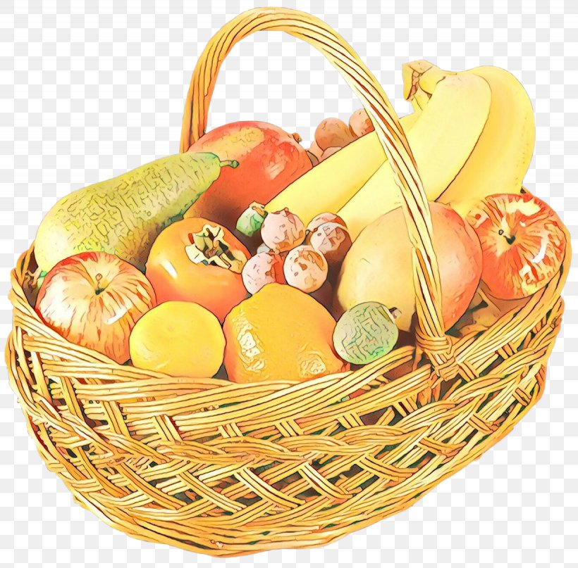 Basket Food Gift Basket Wicker Natural Foods, PNG, 1230x1211px, Cartoon, Basket, Food, Food Group, Fruit Download Free