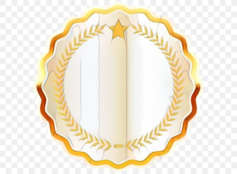 Cartoon Gold Medal, PNG, 600x600px, Badge, Gold, Medal, Oval, Ribbon Download Free