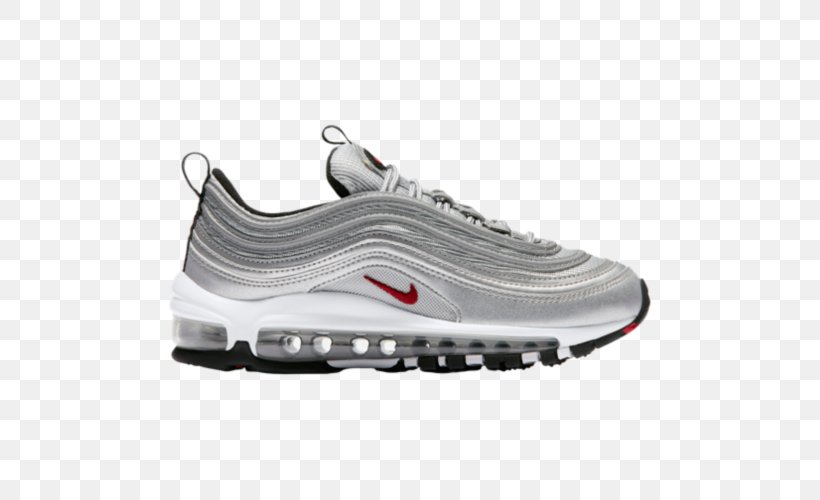 Mens Nike Air Max 97 Ultra Men's Nike Air Max 97 OG Sports Shoes Silver, PNG, 500x500px, Nike, Athletic Shoe, Basketball Shoe, Black, Cross Training Shoe Download Free
