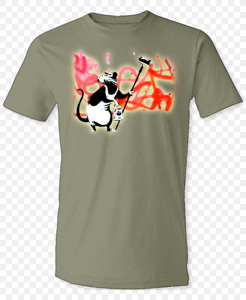 T-shirt Rat Sleeve Font, PNG, 820x1000px, Tshirt, Active Shirt, Banksy, Brand, Clothing Download Free