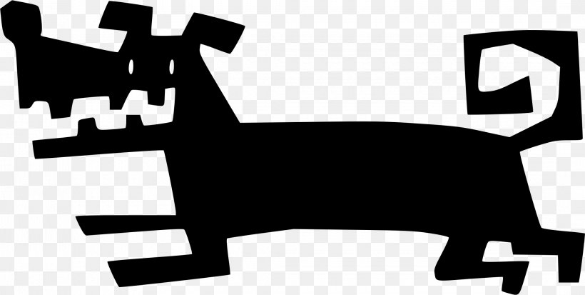 Dog Drawing Canidae Bark Clip Art, PNG, 2140x1080px, Dog, Animal, Bark, Black, Black And White Download Free