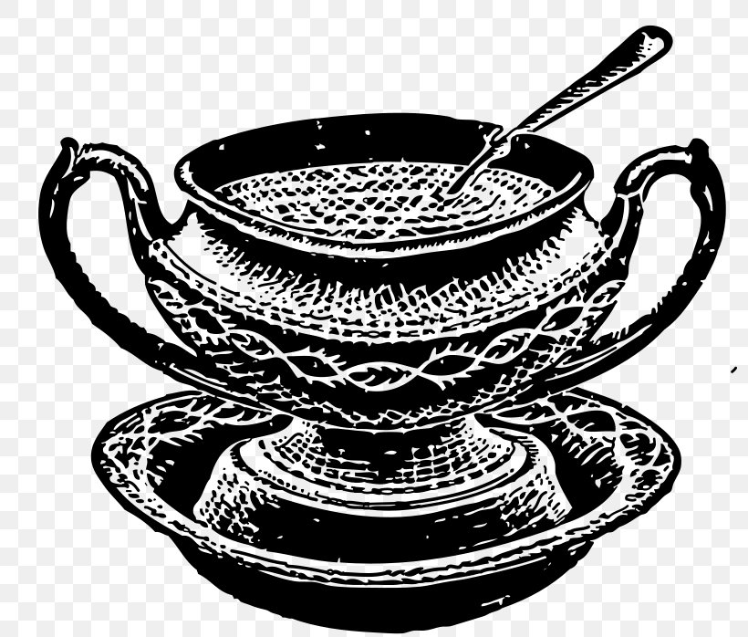 Tureen Soup Terrine Clip Art, PNG, 800x698px, Tureen, Black And White, Coffee Cup, Cookware And Bakeware, Cup Download Free