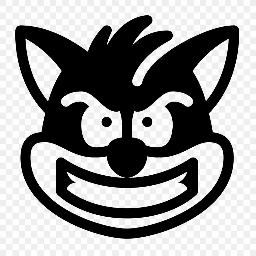 Crash Bandicoot, PNG, 1600x1600px, Crash Bandicoot, Artwork, Bandicoot, Black, Black And White Download Free