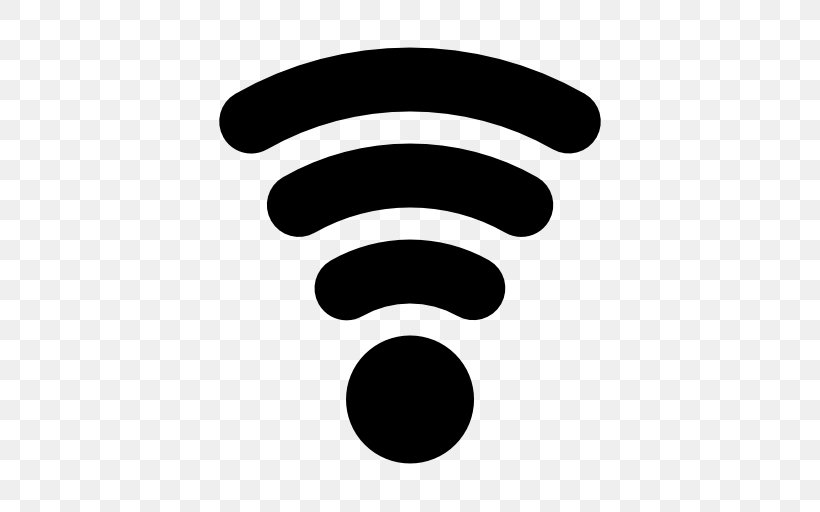 Wi-Fi Signal Strength In Telecommunications Symbol Wireless, PNG, 512x512px, Wifi, Black And White, Internet, Logo, Mobile Phones Download Free