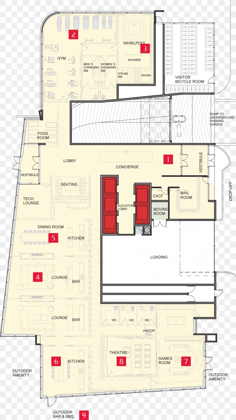 Floor Plan Room Plazacorp Investments Ltd, PNG, 955x1700px, Floor Plan, Area, Condominium, Duinrell, Elevation Download Free