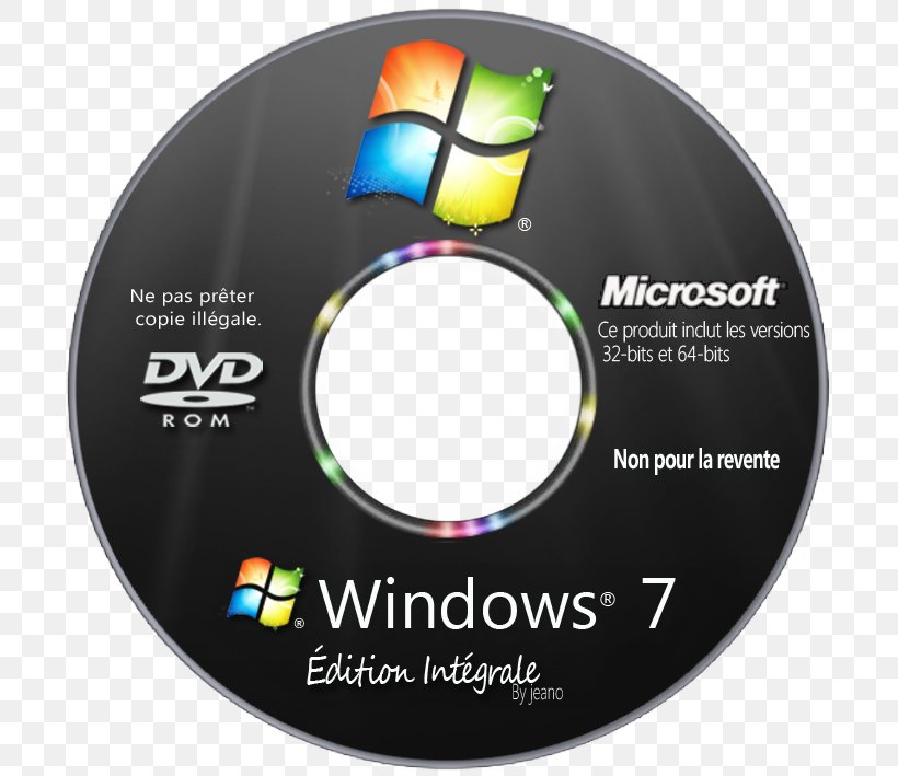 Windows 7 32-bit 64-bit Computing Microsoft Windows Windows Vista Ultimate, PNG, 709x709px, 32 Bit, 64 Bit Computing, Windows 7, Brand, Dvd Download Free
