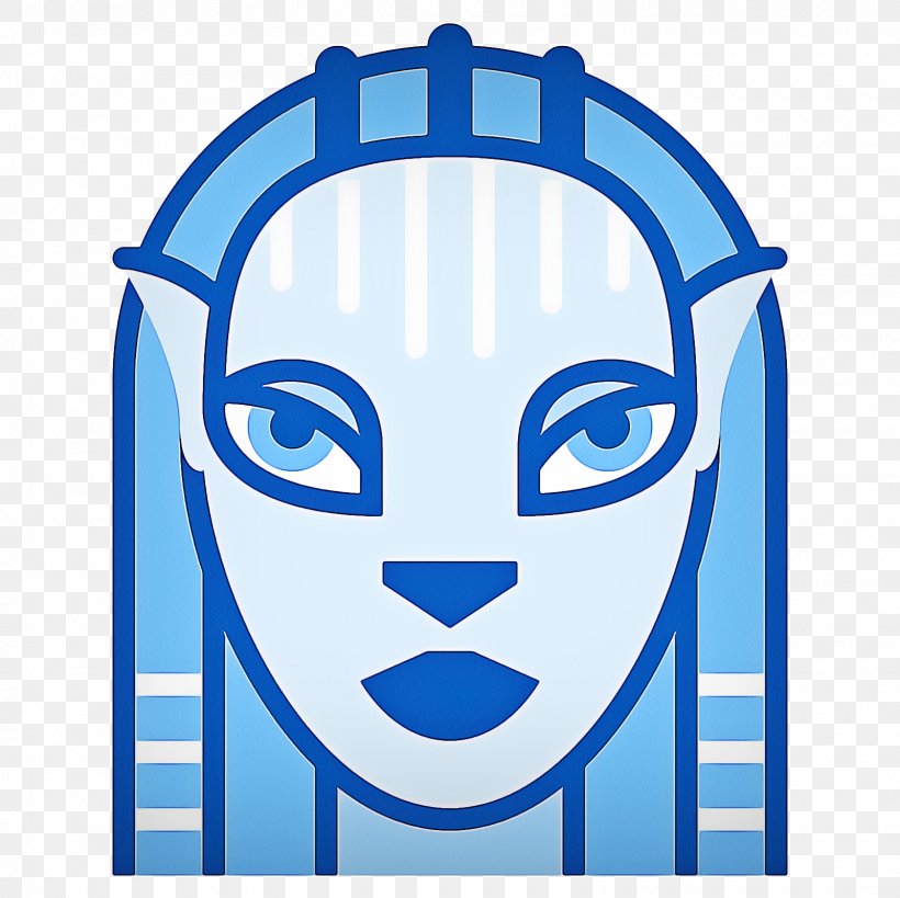 Blue Head Clip Art Line Electric Blue, PNG, 1600x1600px, Blue, Electric Blue, Head, Smile Download Free