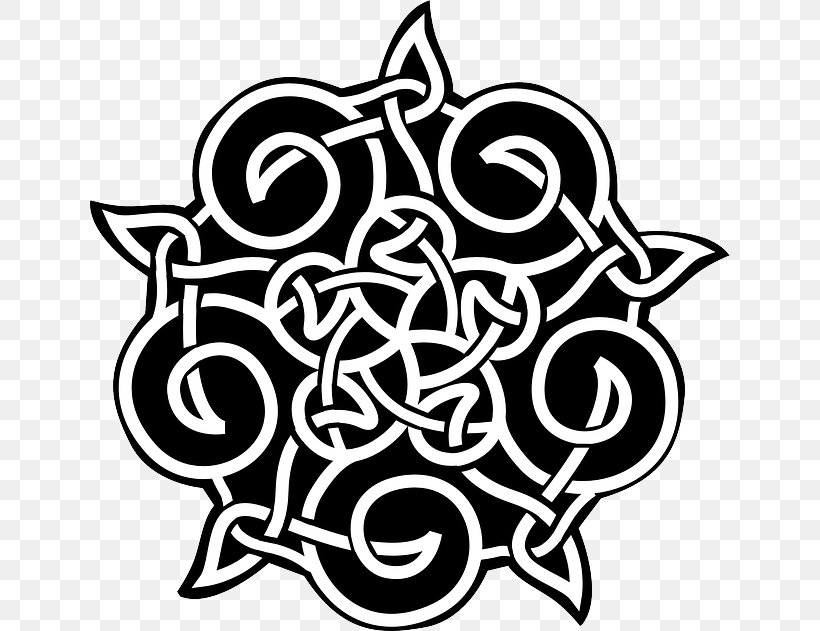 Celtic Knot Ornament Celts Celtic Art, PNG, 640x631px, Celtic Knot, Black And White, Celtic Art, Celts, Flower Download Free