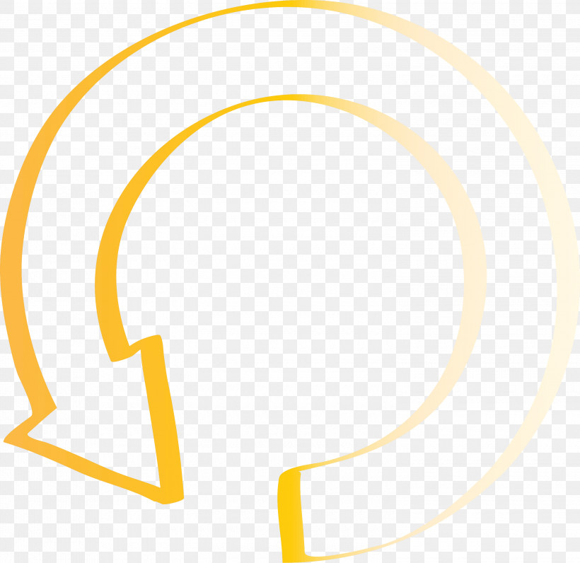 Circle Arrow Arrow, PNG, 3000x2914px, Circle Arrow, Arrow, Circle, Line, Yellow Download Free