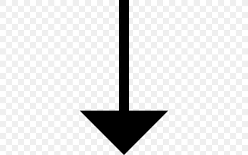 Arrow, PNG, 512x512px, Symbol, Black, Black And White, Point, Triangle Download Free
