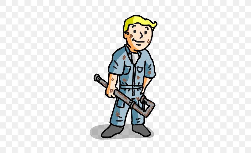 Fallout 3 Fallout 4 The Vault Clip Art Image, PNG, 500x500px, Fallout 3, Boy, Cartoon, Construction Worker, Fallout Download Free