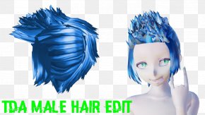 Men Hair - Forehead Hairstyle Blue Hair Hair Coloring PNG