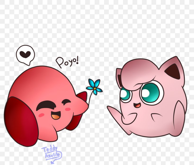 Kirby Jigglypuff Character Pokémon, PNG, 1024x870px, Watercolor, Cartoon, Flower, Frame, Heart Download Free
