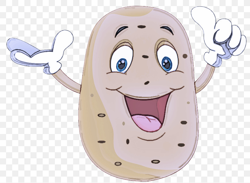 Cartoon Nose Smile Potato Banana, PNG, 800x601px, Cartoon, Banana, Nose, Potato, Smile Download Free