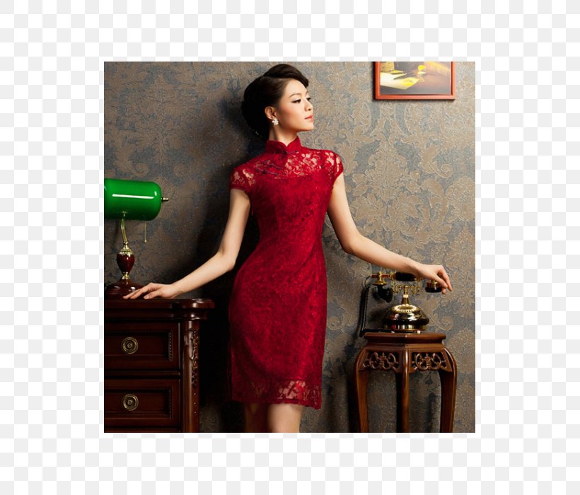 Cheongsam Wedding Dress Lace Clothing, PNG, 525x700px, Cheongsam, Bride, Chinese Clothing, Clothing, Cocktail Dress Download Free