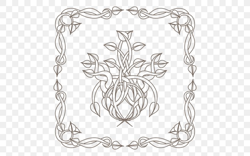 Floral Design, PNG, 512x512px, Floral Design, Area, Black And White, Decorative Arts, Drawing Download Free