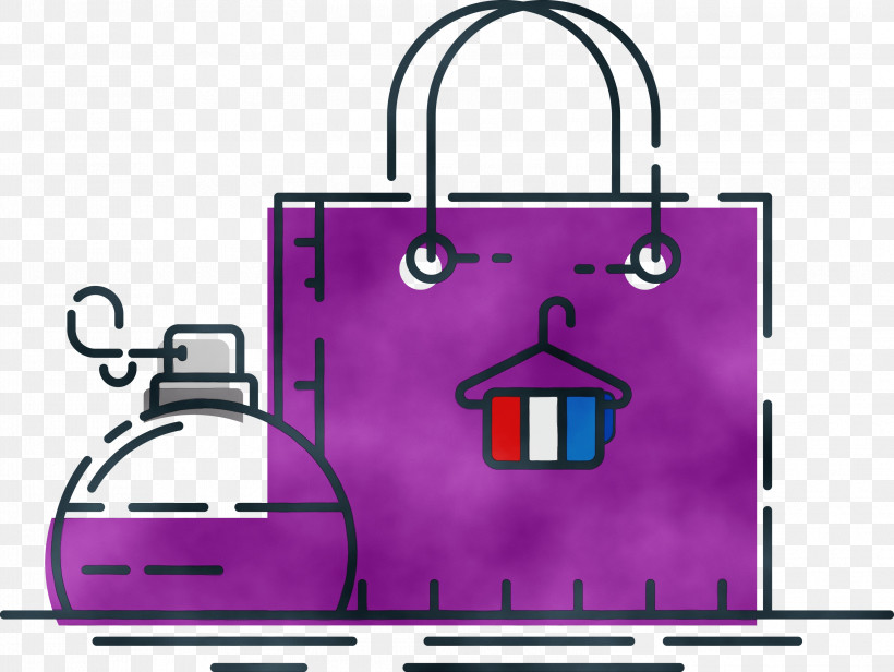 Handbag Messenger Bag Pattern Pink M Meter, PNG, 2999x2253px, Watercolor, Area, Bag, Handbag, Line Download Free