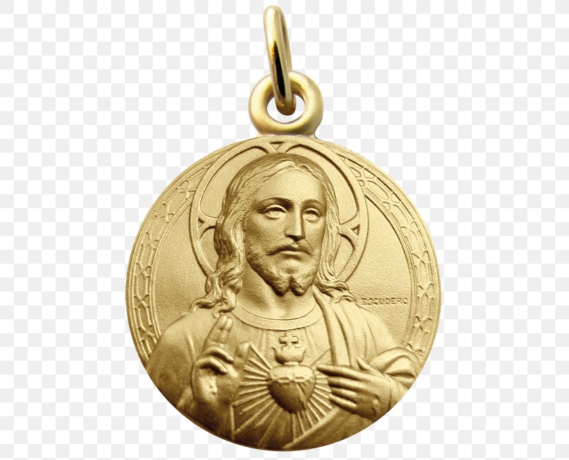 Jesus Sacré-Cœur, Paris Medal Sacred Heart Gold, PNG, 500x663px, Jesus, Augis, Baptism, Brass, Carat Download Free