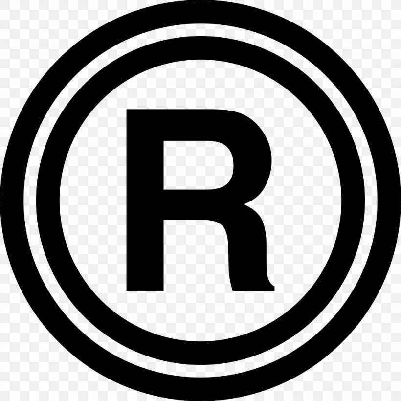 Registered Trademark Symbol Copyright, PNG, 980x980px, Registered Trademark Symbol, Area, Black And White, Brand, Copyright Download Free