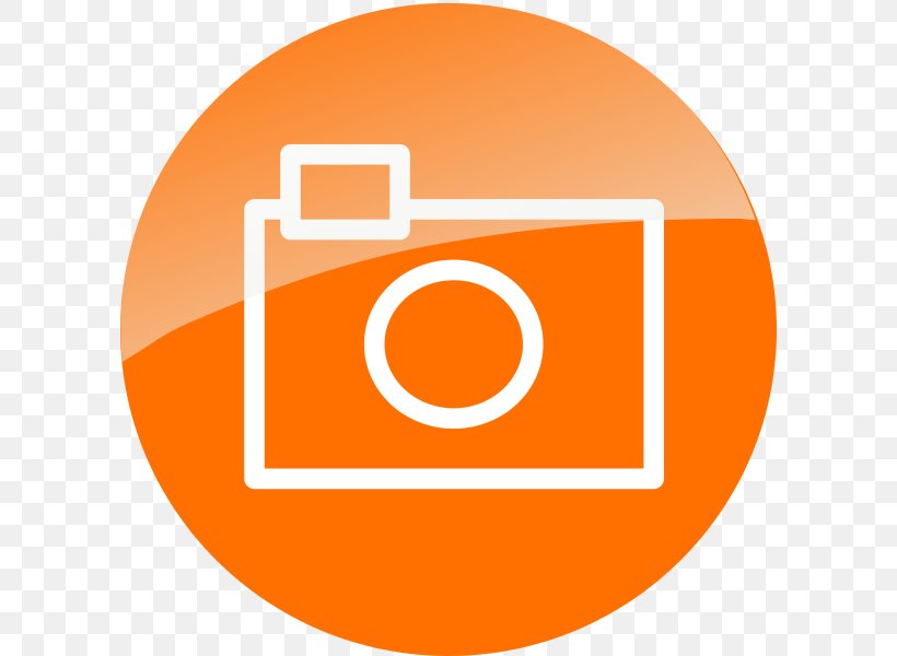 Camera Clip Art Photography Logo, PNG, 600x600px, Camera, Digital Cameras, Logo, Movie Camera, Orange Download Free