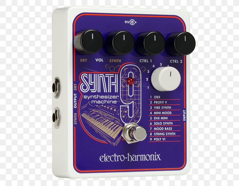 Electro-Harmonix SYNTH9 Effects Processors & Pedals Sound Synthesizers Guitar, PNG, 561x640px, Watercolor, Cartoon, Flower, Frame, Heart Download Free