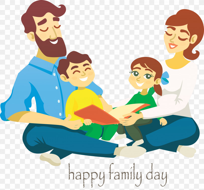 Family Day, PNG, 3000x2799px, Family Day, Cartoon, Conversation, Family, Family Pictures Download Free