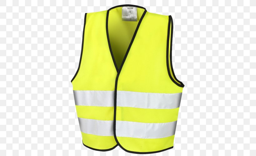 High-visibility Clothing Workwear Gilets T-shirt, PNG, 500x500px, Highvisibility Clothing, Active Tank, Child, Clothing, Clothing Accessories Download Free