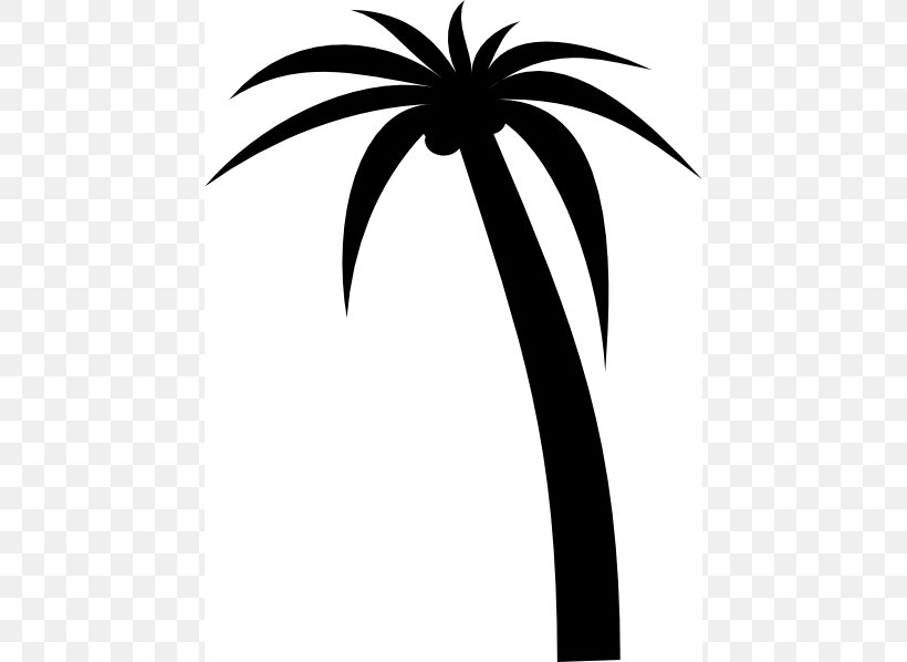 Arecaceae Tree Clip Art, PNG, 450x598px, Arecaceae, Arecales, Black And White, Display Resolution, Flower Download Free