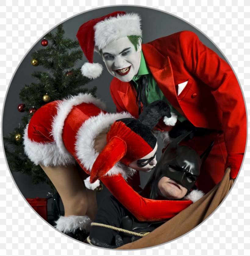 Santa Claus Alex Ross Joker Harley Quinn Christmas Ornament, PNG, 882x906px, Santa Claus, Alex Ross, Art, Artist, Christmas Download Free
