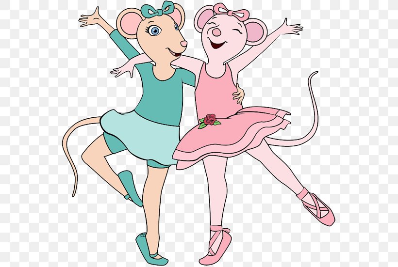Angelina And Alice Angelina Mouseling Ballet Dancer Angelina Ballerina Clip Art, PNG, 569x551px, Watercolor, Cartoon, Flower, Frame, Heart Download Free