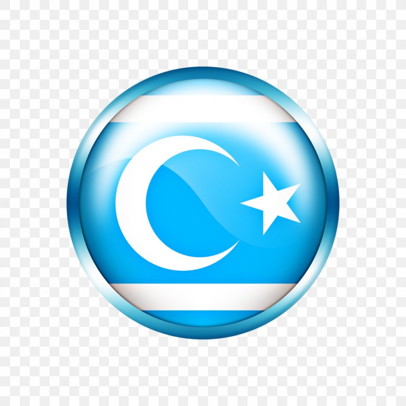 Flag Of Turkmeneli Iraqi Turkmens Turkmenistan, PNG, 1024x1024px, Turkmens, Aqua, Flag, Flag Of Turkey, Flag Of Turkmeneli Download Free