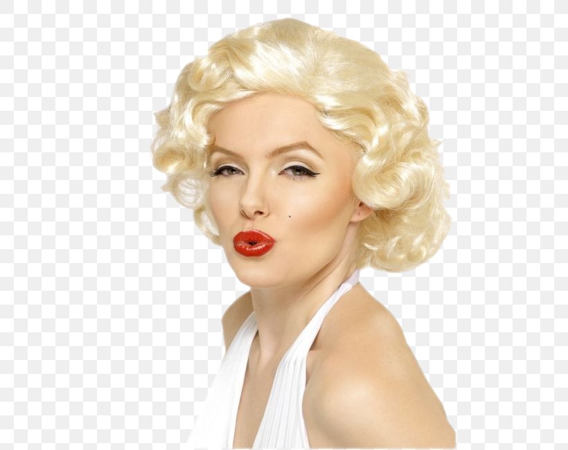 Marilyn Monroe Wig Costume Woman Female, PNG, 500x650px, Marilyn Monroe, Blond, Bombshell, Brown Hair, Chin Download Free