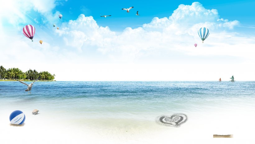 Summer Beach Sea, PNG, 2800x1591px, Summer, Beach, Boardsport, Cloud, Daytime Download Free