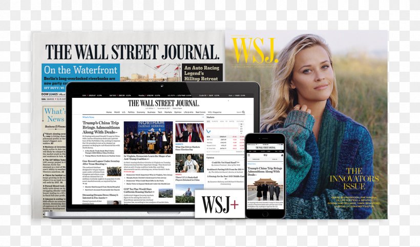 The Wall Street Journal Dow Jones & Company Display Advertising, PNG, 1360x800px, Wall Street Journal, Advertising, Asset, Brand, Com Download Free