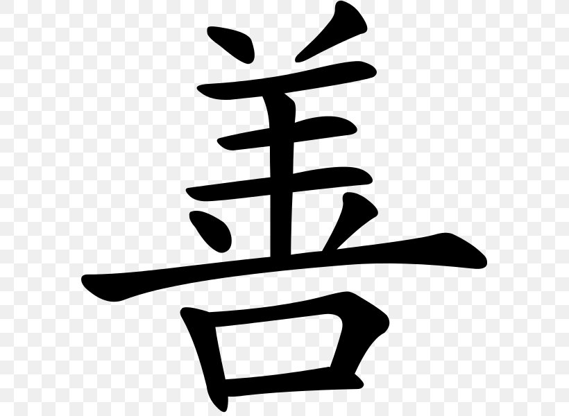 Chinese Characters Kangxi Dictionary Symbol Good, PNG, 585x600px, Chinese Characters, Artwork, Black And White, Character, Chinese Download Free