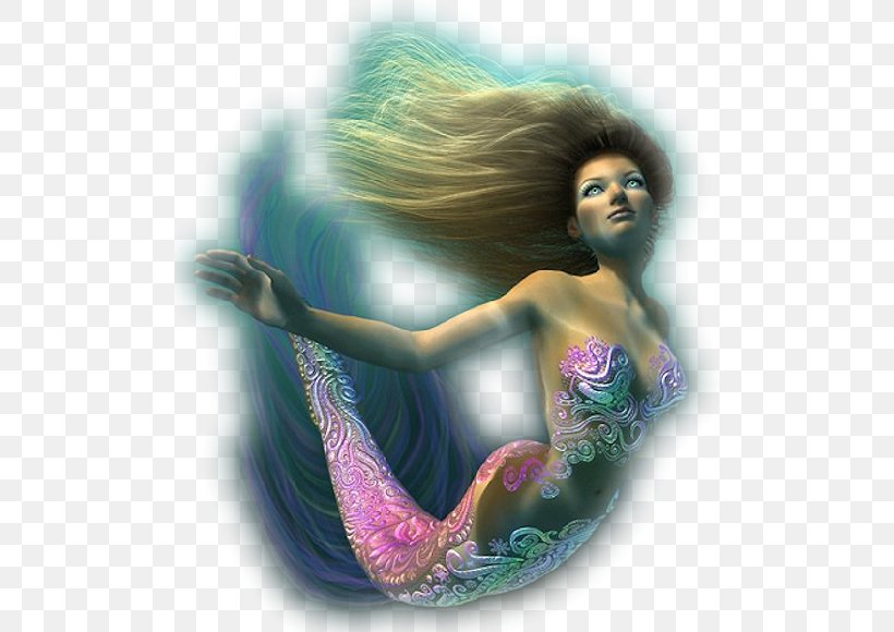 GIF Mermaid Image Siren Desktop Wallpaper, PNG, 500x580px, Watercolor, Cartoon, Flower, Frame, Heart Download Free